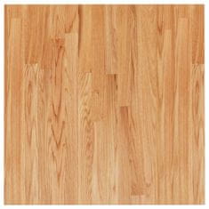 Vidaxl Četvrtasta stolna ploča svjetlosmeđa 60x60x2,5 cm od hrastovine