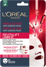 L’Oréal Revitalift LaserX3 Triple Action, tekstilna maska ​​za lice