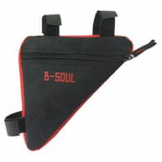 B-SOUL Triangle 1.0 biciklistička torba, crna i crvena