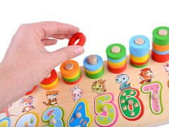 JOKOMISIADA Drvene puzzle ŠARENI BROJEVI ZA3604
