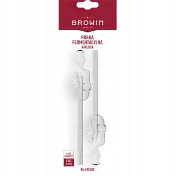 Browin Staklena zračna brava za fermentaciju vina, 2 kom, 8,5 mm