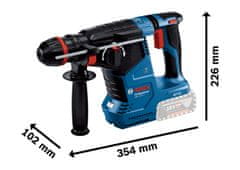 BOSCH Professional akumulatorska udarna bušilica SDS-plus GBH 187-LI ONE Chuck Solo (0611923120)