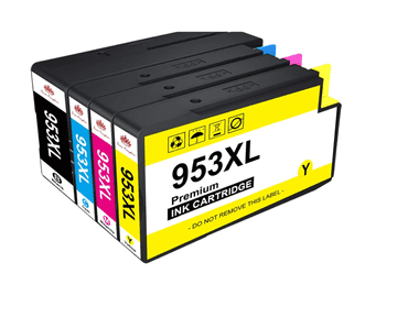 TiskajPoceni Kompatibilne PREMIUM tinte Hp 953XL set Crna, plava, crvena i žuta XL sa OfficeJet Pro 7740, 8210, 8218, 8710, 8715, 8720, 8725, 8730, 8740
