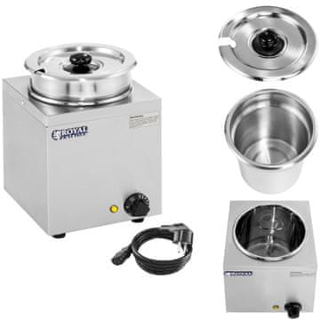 Royal Catering Električni grijač juhe Bain-marie 150W 230V 3,8L