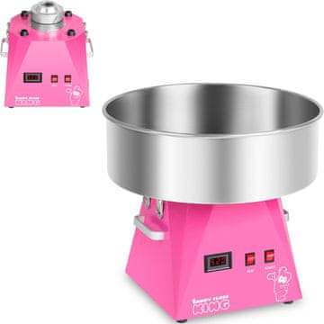 Royal Catering Aparat za šećernu vatu LED ružičasti 52 cm 1030 W RCZK-1030-WR