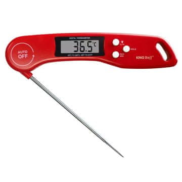 KINGHoff Elektronički termometar za hranu -50-300C LCD KH-1670 crveni