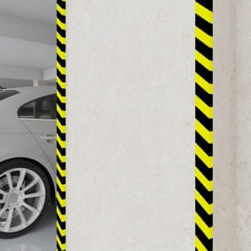 Vidaxl Zaštitnici za kutove, 2 kom, žuti i crni, 6x2x101,5 cm, PU