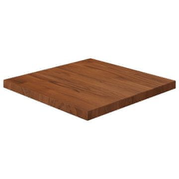 Vidaxl Kvadratna ploča stola tamnosmeđa 40x40x2,5 cm hrast