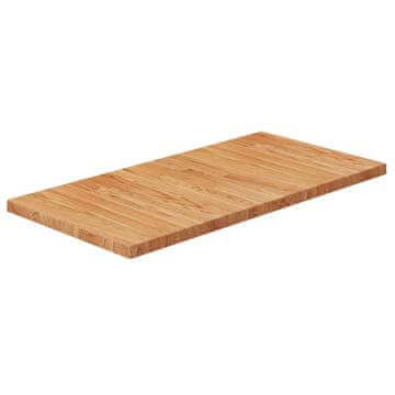 Vidaxl Kupaonska Radna Ploča Svijetlosmeđa 80x40x2,5 cm Masivno Drvo