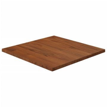Vidaxl Kvadratna ploča stola tamnosmeđa 40x40x1,5 cm hrast