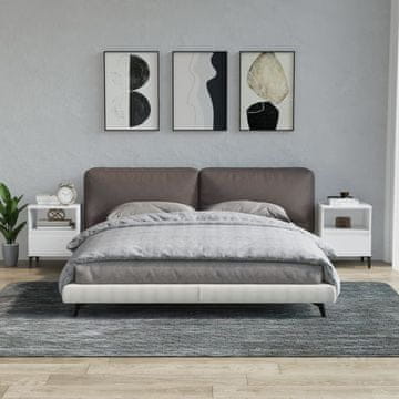 Vidaxl Noćni ormarići, set od 2, bijeli, 40 x 35 x 50 cm