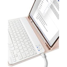 Tech-protect SC Pen maskica s tipkovnicom za iPad 10.9'' 2022 / 11'' 11gen 2025, ružičasta