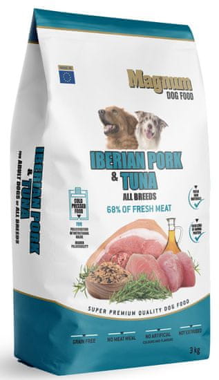 Magnum Iberian Pork & Tuna All Breed hrana za pse svih pasmina, 3 kg