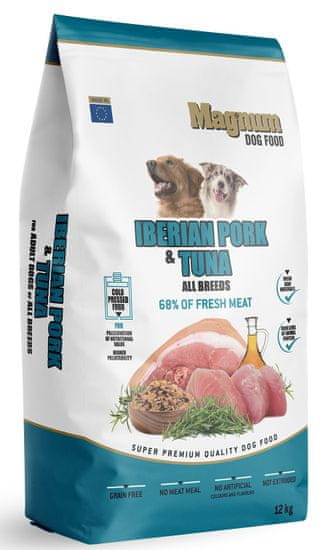 Magnum Iberian Pork & Tuna All Breed hrana za pse svih pasmina, 12 kg