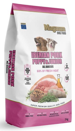 Magnum Iberian Pork Puppy & Junior All Breed hrana za pse svih pasmina, 3 kg