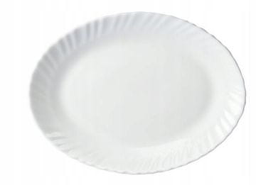 Galicja Ovalni bijeli porculanski pladanj 25 cm Bianco