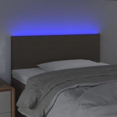 Vidaxl LED uzglavlje smeđesivo 80 x 5 x 78/88 cm od tkanine