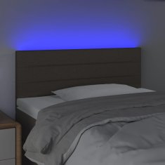 Vidaxl LED uzglavlje smeđesivo 100x5x78/88 cm od tkanine