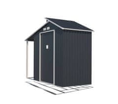 IWHOME Vrtna Kućica HERA Z-A 3,78 m² antracitna s Konstrukcijom poda