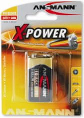 Ansmann X-Power 6LR61 alkalna baterija, 9V