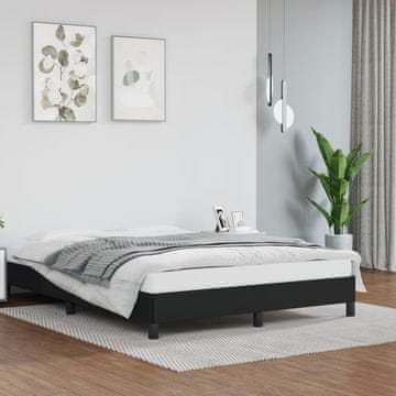 Vidaxl Okvir za krevet crni 140x200 cm presvučen umjetnom kožom