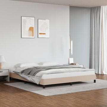Vidaxl Okvir za krevet Cappuccino 180x200 cm umjetna koža