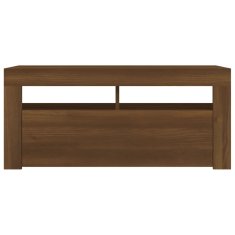 Vidaxl TV ormarić s LED svjetlima boja smeđeg hrasta 90 x 35 x 40 cm