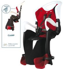 Bellelli Dječja sjedalica za bicikl Bellelli TIGER clamp za nosač bicikla crvena