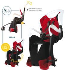 Bellelli Dječja sjedalica za bicikl Bellelli TIGER relax s B-FIX pričvršćivanjem crvena
