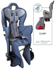 Bellelli Dječja sjedalica za bicikl Bellelli B-ONE CLAMP LUX s pričvršćivanjem na nosač bicikla siva