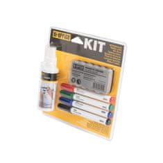 Bi-Office Osnovni set za bijelu ploču sprej, spužvica, 4 markera