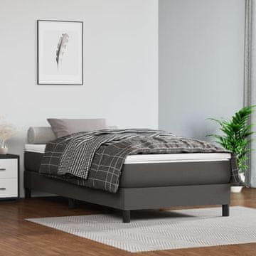 Vidaxl Okvir za krevet sivi 100x200 cm umjetna koža