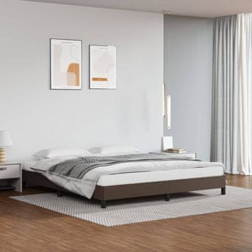 Vidaxl Okvir za krevet smeđi 180x200 cm umjetna koža