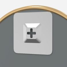 Vidaxl Zidno ogledalo zlatno Ø 40 cm okruglo