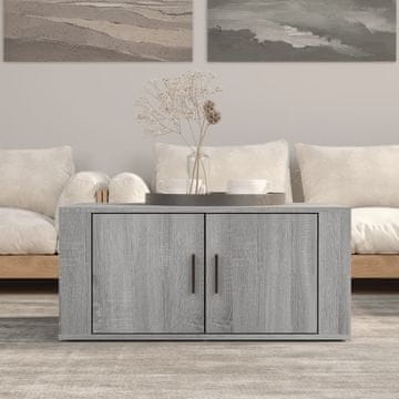 Vidaxl Klub stolić, sivi hrast Sonoma 80x50x36 cm
