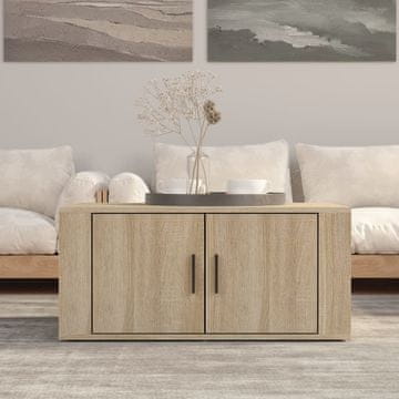 Vidaxl Klub stolić, hrast sonoma, 80x50x36 cm, materijal na bazi drva