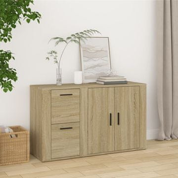 Vidaxl Ormarić, Sonoma hrast, 100x33x59,5 cm, materijal na bazi drva