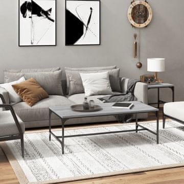 Vidaxl Klub stolić, sivi hrast sonoma, 80x50x35 cm