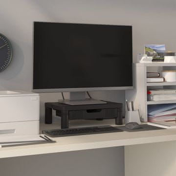 Vidaxl Stalak za monitor, crni, 43 x 30,5 x 13 cm