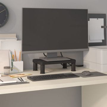 Vidaxl Stalak za monitor, crni, 38 x 24 x 10,5 cm