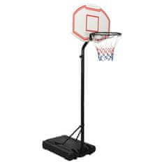 Vidaxl Košarkaški stalak bijeli 237 - 307 cm od polietilena