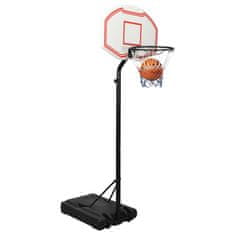 Vidaxl Košarkaški stalak bijeli 237 - 307 cm od polietilena