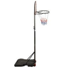 Vidaxl Košarkaški stalak crni 216 - 250 cm od polietilena