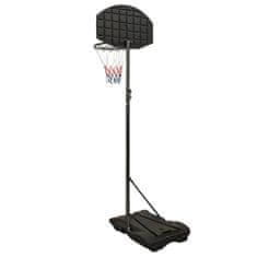 Vidaxl Košarkaški stalak crni 216 - 250 cm od polietilena