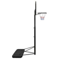 Vidaxl Košarkaški stalak crni 258 - 363 cm od polietilena