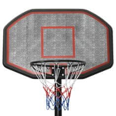 Vidaxl Košarkaški stalak crni 258 - 363 cm od polietilena