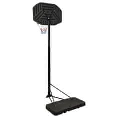 Vidaxl Košarkaški stalak crni 258 - 363 cm od polietilena