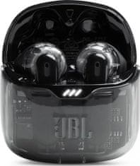 JBL TFLEX bežične slušalice, True Wireless, prozirno-crna