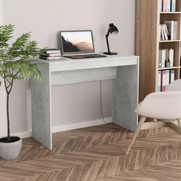 Vidaxl Radni stol Betonsko-sivi 90x40x72 cm Iverica