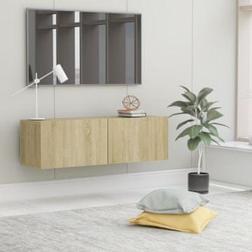Vidaxl TV ormarić Sonoma hrast 100x30x30 cm iverica